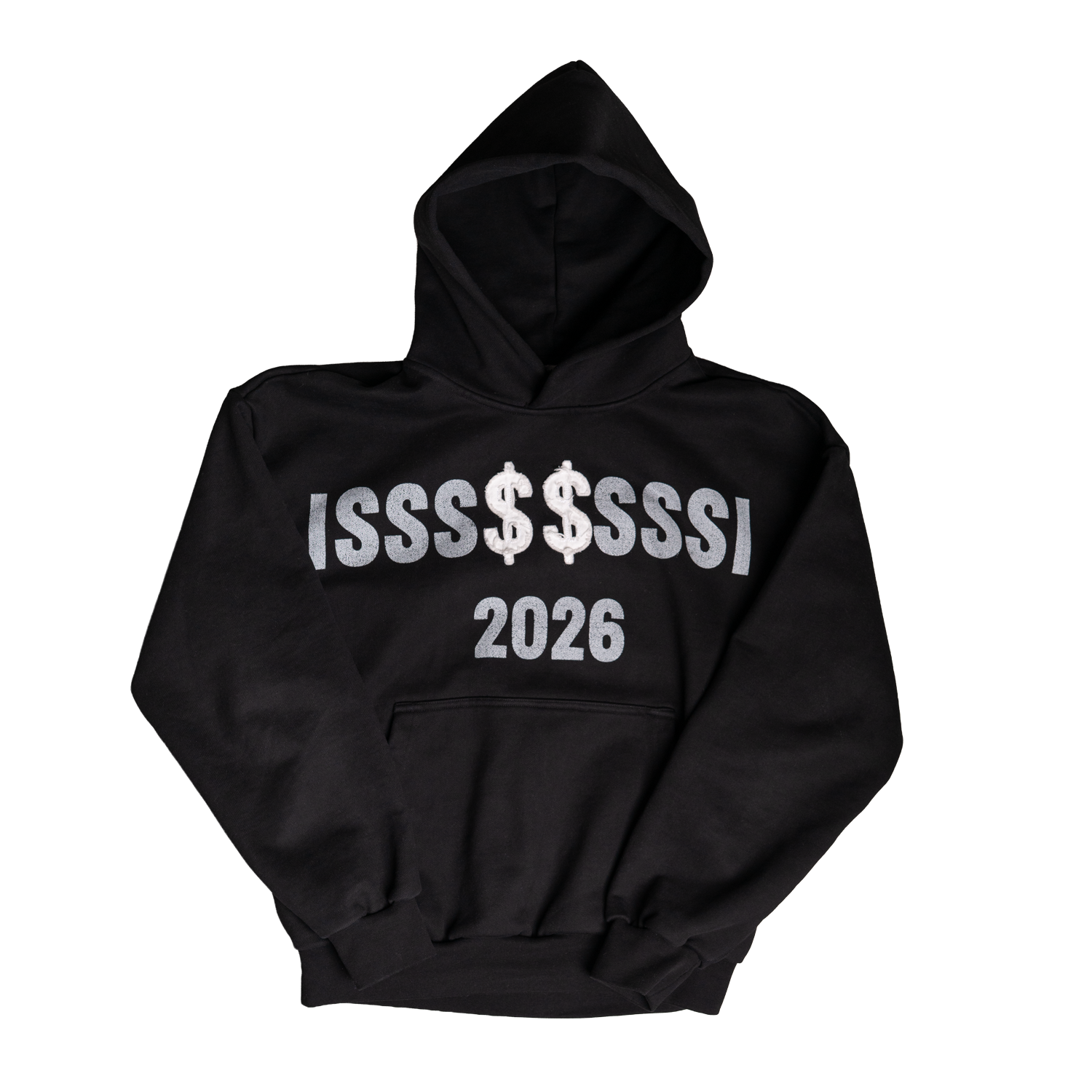 ISSS$$SSSI Svört Hettupeysa